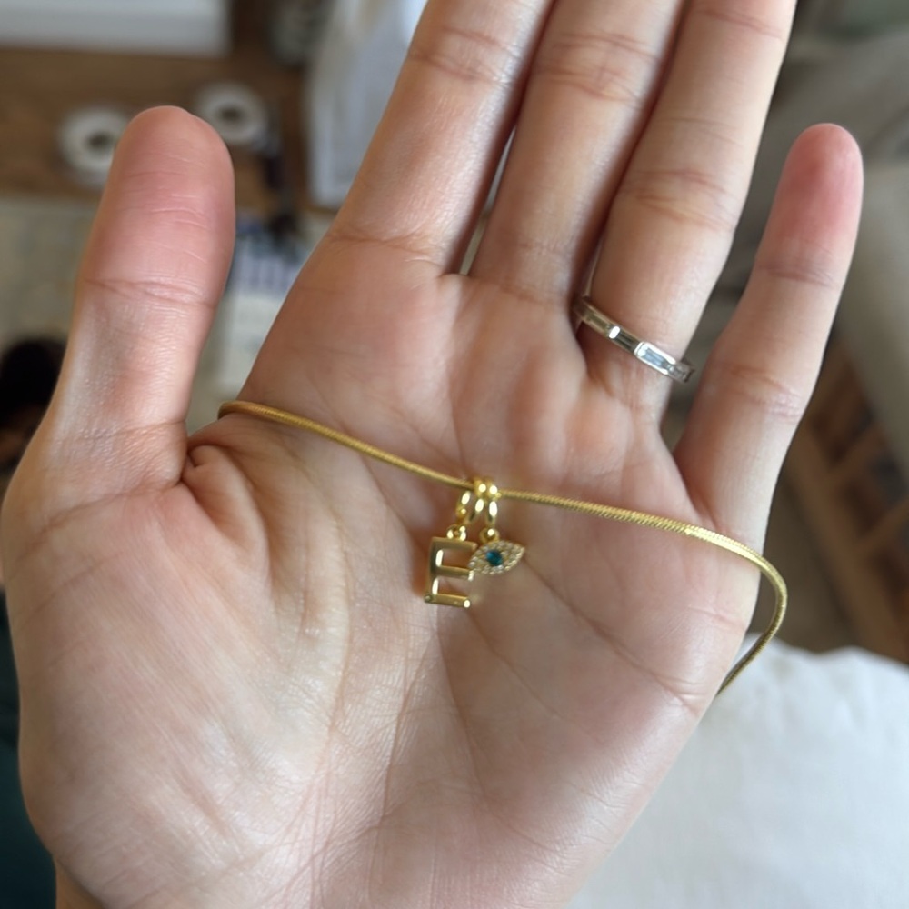 BaubleBar Gold Necklace with Charms